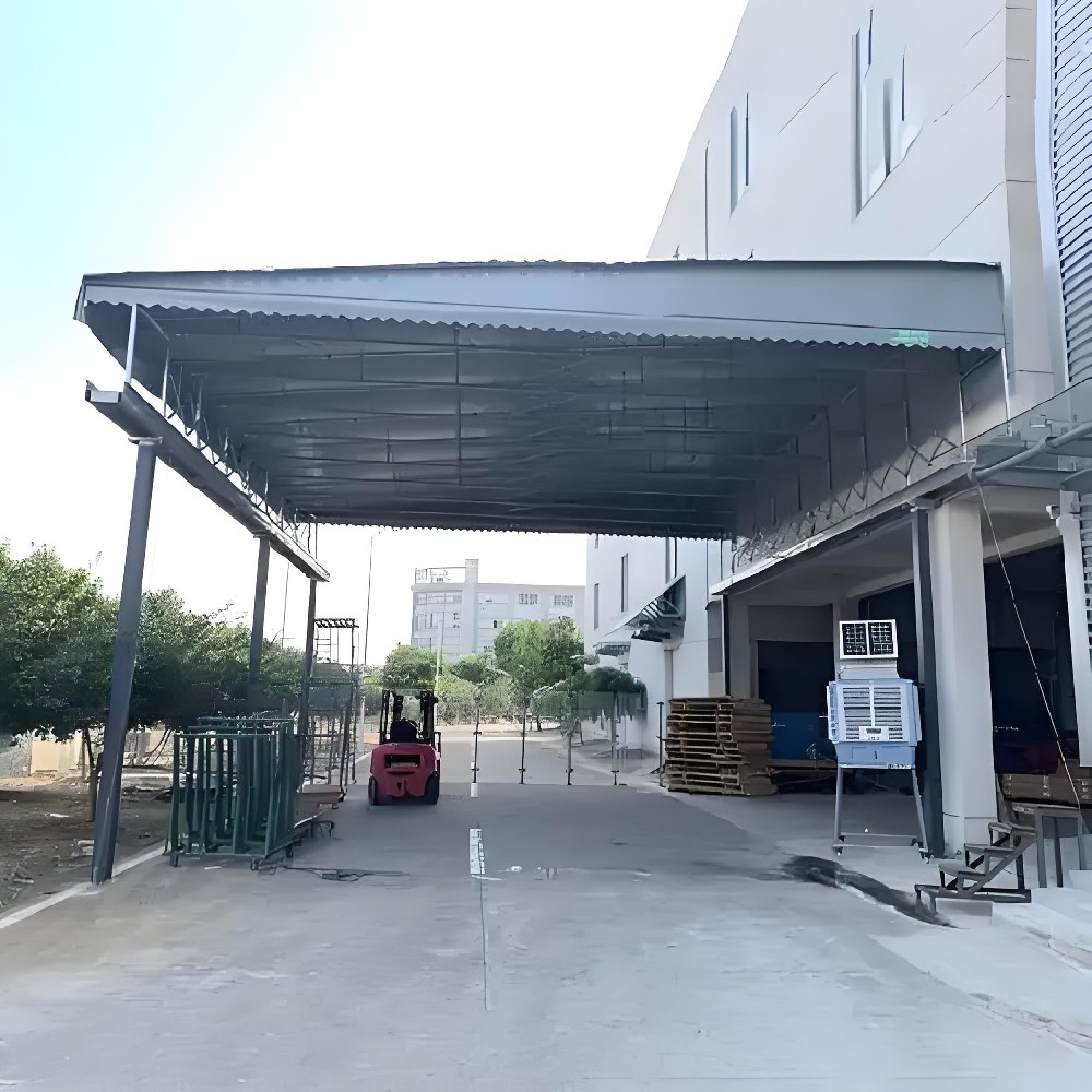 單邊立柱電動雨棚