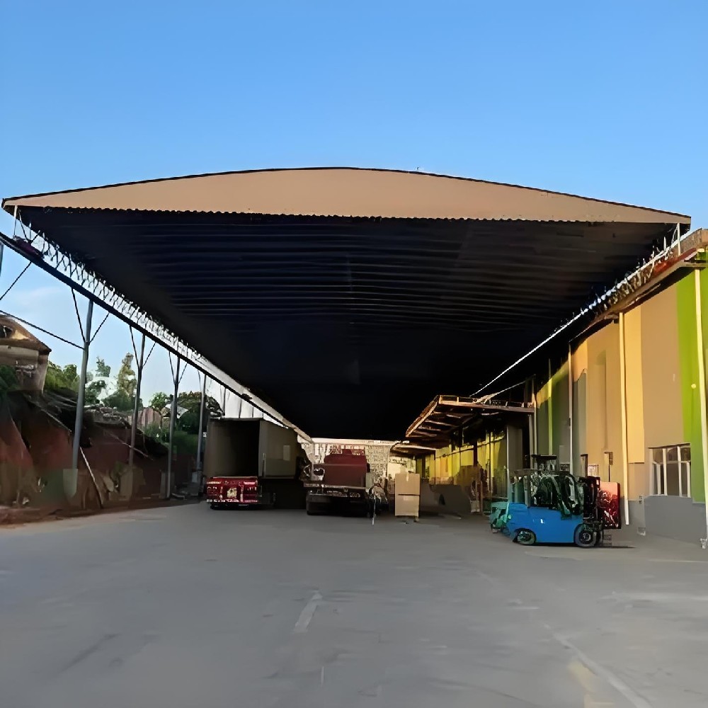 單邊立柱電動雨棚（péng）