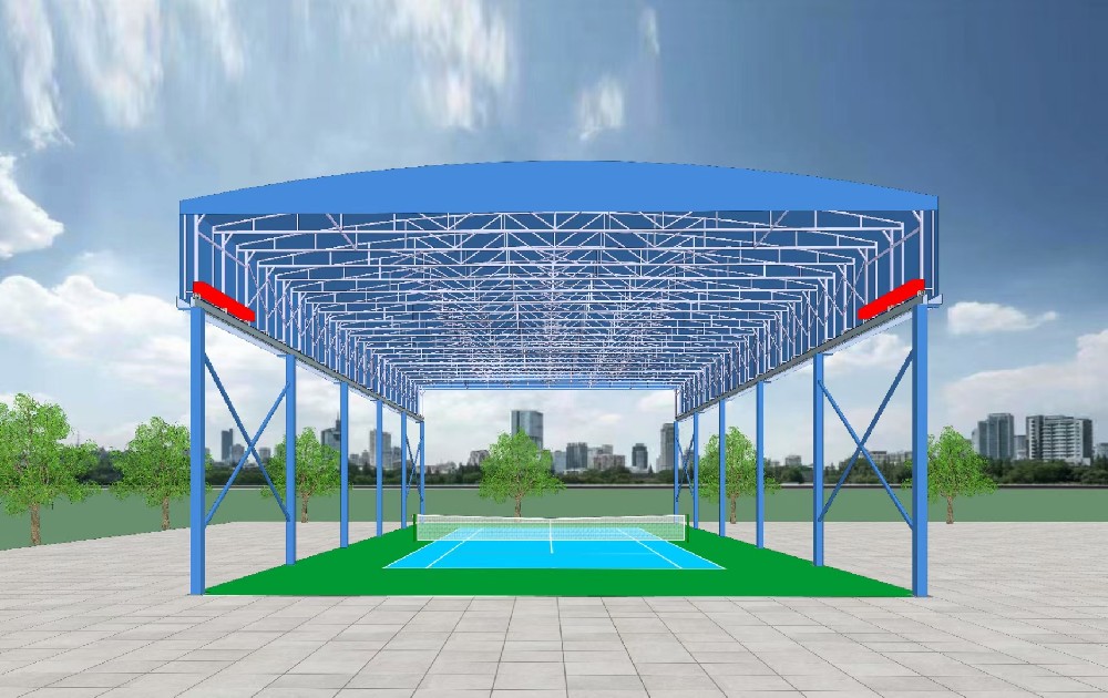 球場電動雨棚