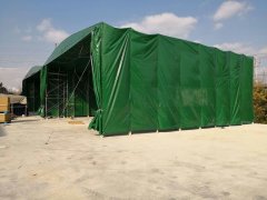 推拉雨棚商業活動棚（péng）的材料（liào）及其儲放方式